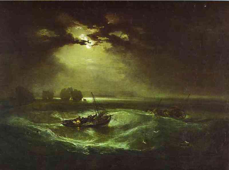 Photo:  Joseph M.W. Turner. Pescatori in mare, 1796